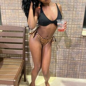 Cheetah print bikini bottoms